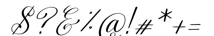 Mewskia Italic Font OTHER CHARS