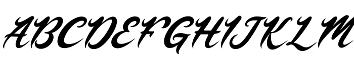 Mewtty Italic Font UPPERCASE