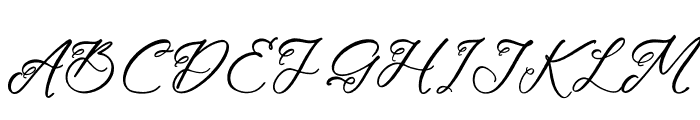 Meylable Nastika Italic Font UPPERCASE