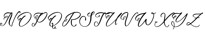 Meylable Nastika Italic Font UPPERCASE