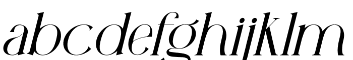 Mhonega Wylkins Italic Font LOWERCASE