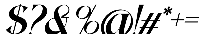Mhonzy Italic Font OTHER CHARS