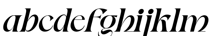 Mhonzy Italic Font LOWERCASE