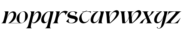Mhonzy Italic Font LOWERCASE
