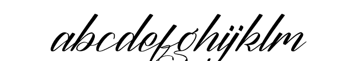 Michael Bugtina Italic Font LOWERCASE