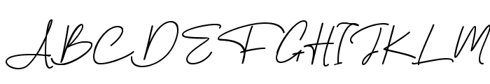 Michael Signature Italic Font UPPERCASE
