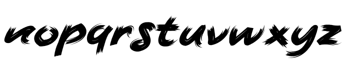 Michaelbrush Bold Italic Font LOWERCASE