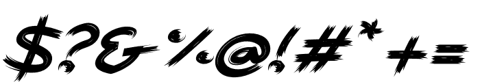 Michaelbrush Italic Font OTHER CHARS
