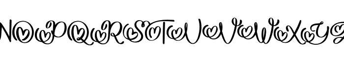 Michella Songs Font UPPERCASE
