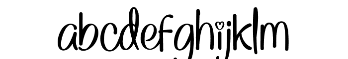Michella Songs Font LOWERCASE