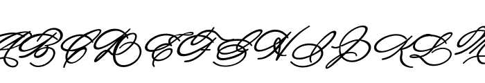 Michelle Fellicia Bold Italic Font UPPERCASE