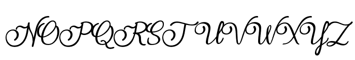 MichelleKristin-Regular Font UPPERCASE