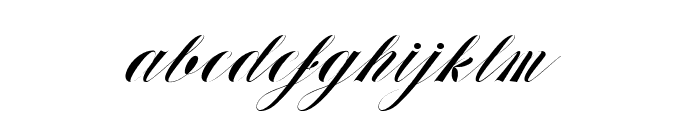 Michigan Script Font LOWERCASE