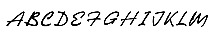 Michigan Signature Regular Font UPPERCASE