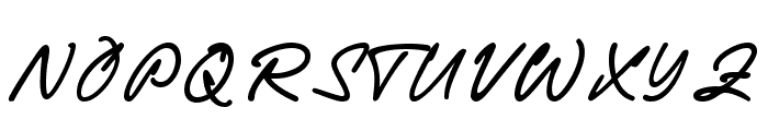 Michigan Signature Regular Font UPPERCASE