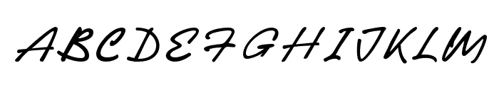 MichiganSignature-Regular Font UPPERCASE