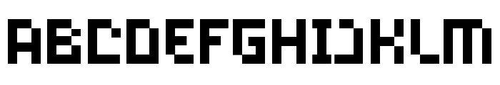 MicroRegular Font UPPERCASE