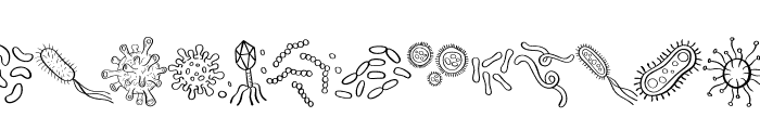 Microbes Font UPPERCASE