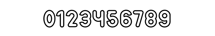 Midazzle Outline Font OTHER CHARS