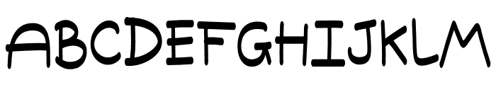 Middle School Font UPPERCASE