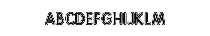 Middle Winter Regular Font LOWERCASE