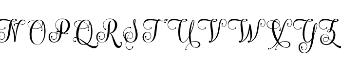 Midestain Calligraphy Regular Font UPPERCASE