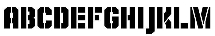 MidfieldStencil-Regular Font LOWERCASE