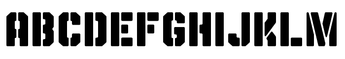 MidfieldStencil-Rounded Font UPPERCASE