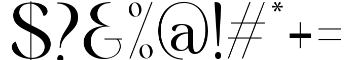 MidlandLuxury-Medium Font OTHER CHARS