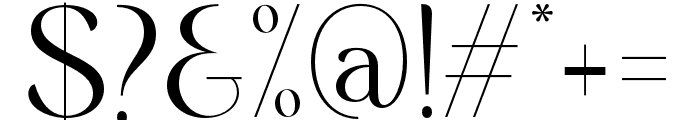 MidlandLuxury-Regular Font OTHER CHARS