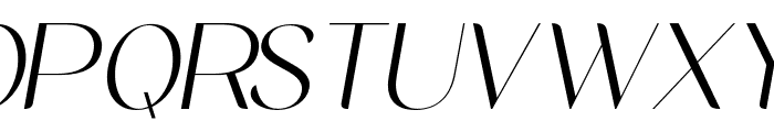 MidlandLuxuryItalic-Light Font UPPERCASE