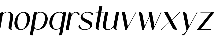 MidlandLuxuryItalic-Medium Font LOWERCASE