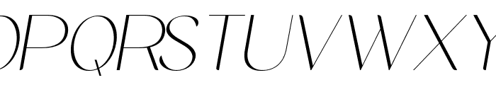MidlandLuxuryItalic-Thin Font UPPERCASE