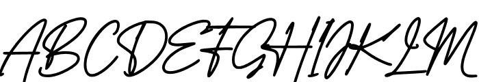 Midlestone Signature Font UPPERCASE