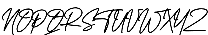 Midlestone Signature Font UPPERCASE