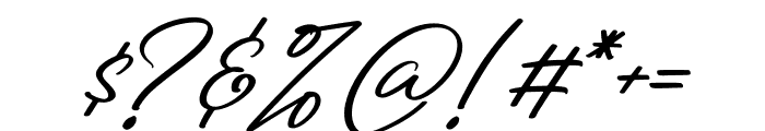 Midletton Blenda Italic Font OTHER CHARS