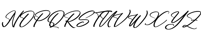 Midletton Blenda Italic Font UPPERCASE
