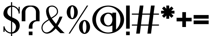 Midline Sans Serif Font OTHER CHARS