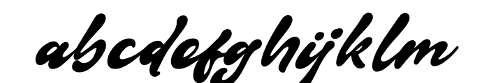 Midnight Antique Italic Font LOWERCASE