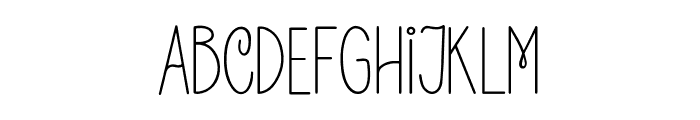 Midnight Dreamer Font Regular Font LOWERCASE