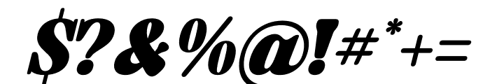 Midnight Gelactic Italic Font OTHER CHARS