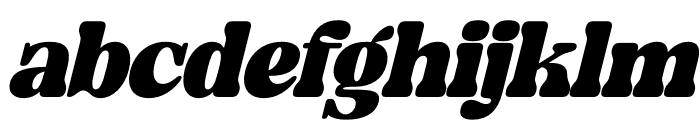 Midnight Gelactic Italic Font LOWERCASE