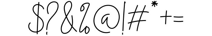 Midnight Signature Font OTHER CHARS