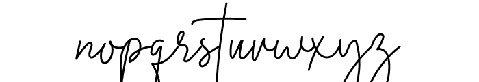 Midnight Signature Font LOWERCASE