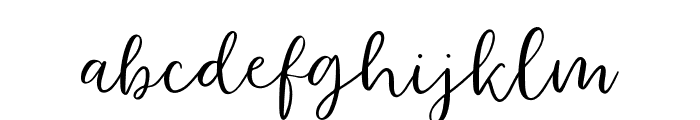 Midnight Sleighride Regular Font LOWERCASE