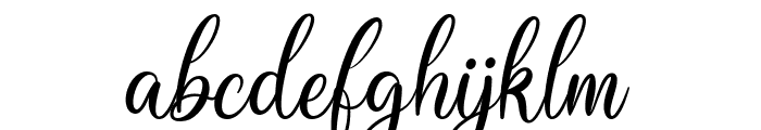 Midnight Vagansa regular Font LOWERCASE