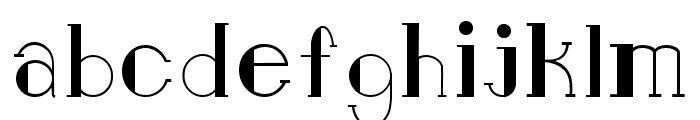 Midnigth Regular Font LOWERCASE