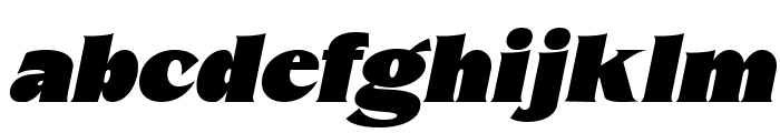 Migae Black Italic Font LOWERCASE