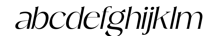 Migae Light Italic Font LOWERCASE