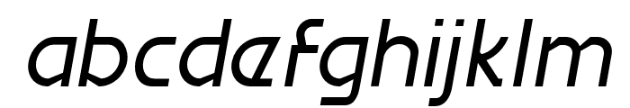 Migelo Light Italic Font LOWERCASE